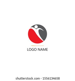 Success people logo vector illustration template