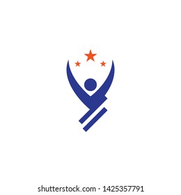 success people logo vector template