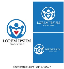 Plantilla de vector de logotipo de personas exitosas