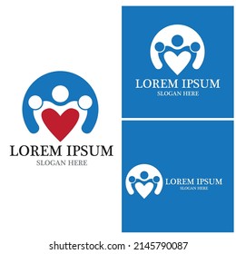 Success people logo vector template