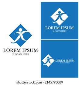 Success people logo vector template