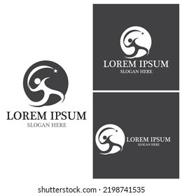Success people logo vector template