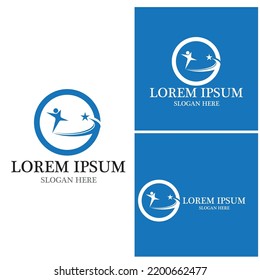 Success people logo vector template