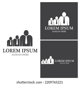 Success people logo vector template