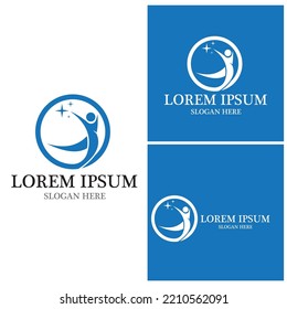 Success people logo vector template