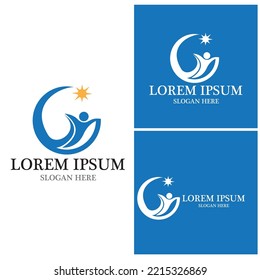 Logo für erfolgreiche Personen, Vektorvorlage