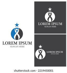 Plantilla de vector de logotipo de personas exitosas