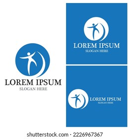 Success people logo vector template
