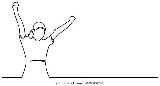 success person working , business people vector line art