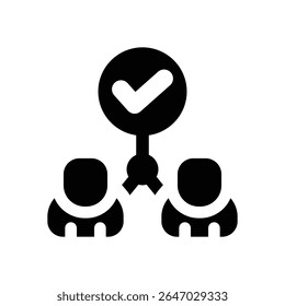 success planning glyph icon. Strong and solid vector icon for websites, mobile interfaces, presentations, and visual branding. High quality and easy to edit.