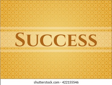 Success poster or card