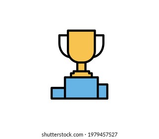 Success premium line icon. Simple high quality pictogram. Modern outline style icons. Stroke vector illustration on a white background. 