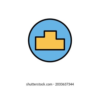 Das Symbol für Premium-Linie erfolgreich. Einfaches hochwertiges Piktogramm. Moderne Kontursymbole. Schlagt Vektorgrafik auf weißem Hintergrund. 