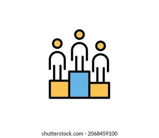 Success premium line icon. Simple high quality pictogram. Modern outline style icons. Stroke vector illustration on a white background. 