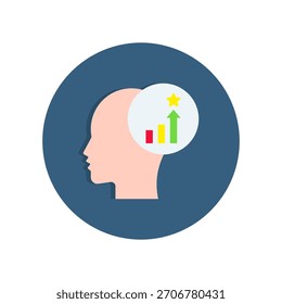 Success Principles Icon Flat Vector Illustration