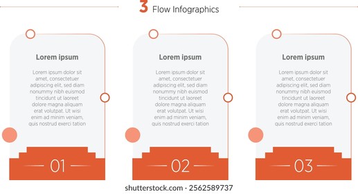 Success project boosting research rectangular choice infographic design template. Business success Design with icons. Instructional graphics with 3 options. Visual data presentation