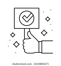 success quality line icon vector. success quality sign. isolated contour symbol black illustration