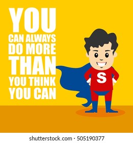 Success quote with character 