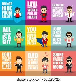 Success quote with character 