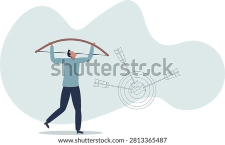 Success reaching goal or target, victory or winner, accuracy and achievement to hit target bullseye,life situation and activities.