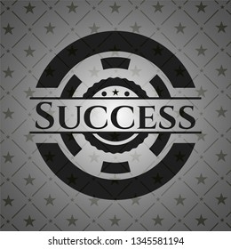 Success realistic black emblem