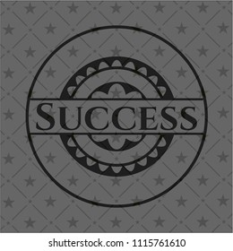 Success realistic dark emblem