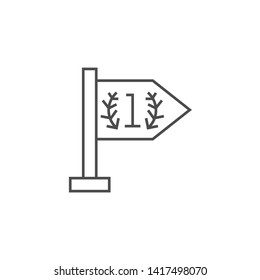 Success Related Vector Thin Line Icon. Isolated on White Background. Editable Stroke. Vector Illustration.