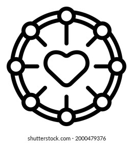 Success relationship icon. Outline Success relationship vector icon for web design isolated on white background