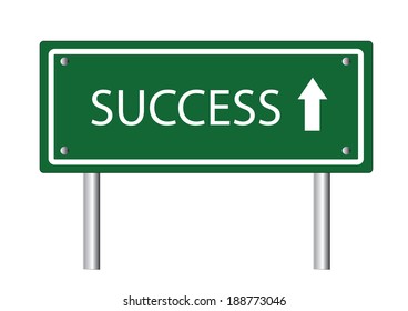 Success Road Sign