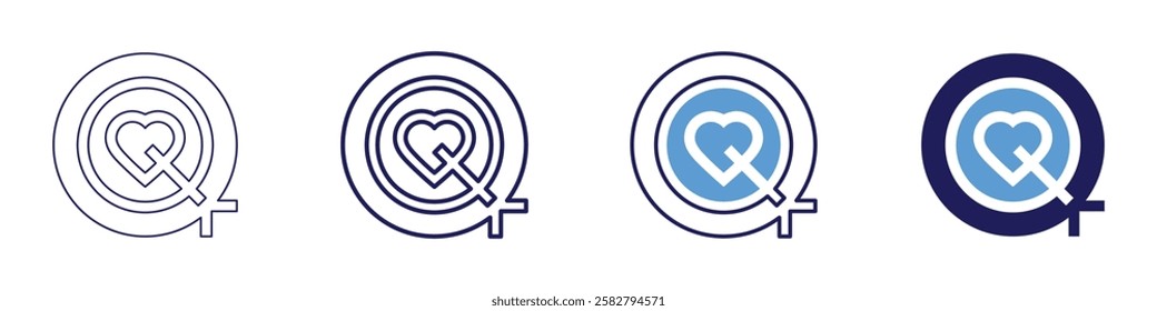 Success roadmap goal icon in 4 different styles. Thin Line, Line, Bold Line, Duotone. Duotone style. Editable stroke.