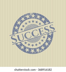 Success rubber seal with grunge texture