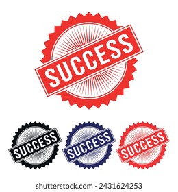 Success Rubber stamp Design vector, illustration