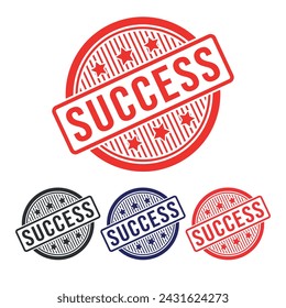 Success Rubber stamp Design vector, illustration