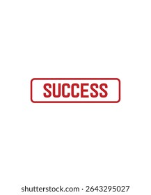 SUCCESS Rubber stamp design vector