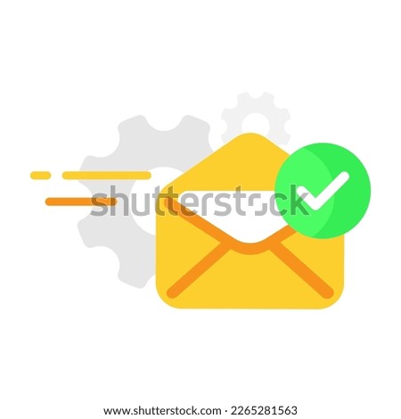 success send email message, your request will be processed concept illustration flat design vector eps10. modern graphic element for landing page, empty state ui, infographic, icon