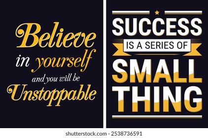 Success is a series of small thing