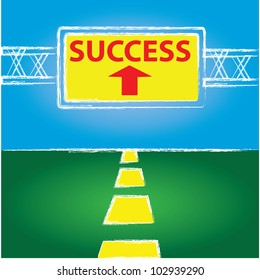Success sign,Vector