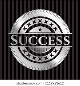 Success silver emblem