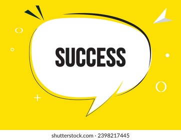 Success speech bubble text. Hi There on bright color for Sticker, Banner and Poster. vector illustration.