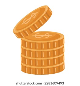 Erfolgsstack-Symbol für finanzielle Überfluss und Wohlstand einzeln