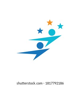 success star community illustration vector icon design