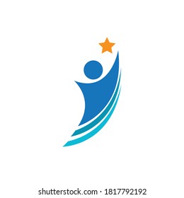 success star community illustration vector icon design