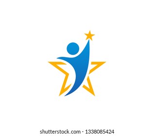 Success Star Logo Stock Vector (Royalty Free) 1338085424 | Shutterstock