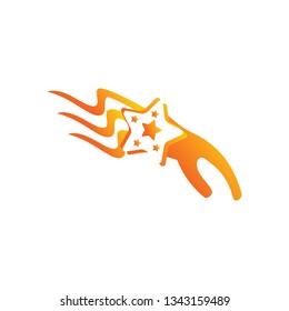 Success Star Logo Design Template Isolated