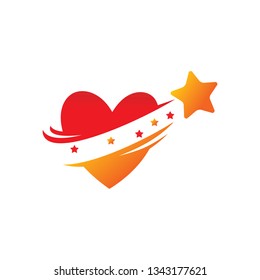 Success Star Logo Design Template Isolated