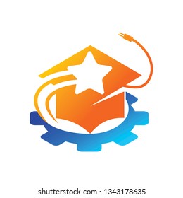Success Star Logo Design Template Isolated