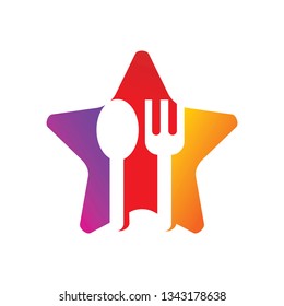 Success Star Logo Design Template Isolated