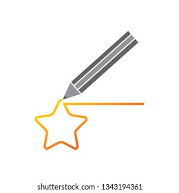 Success Star Logo Design Template Isolated