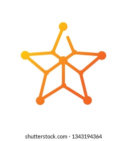 Success Star Logo Design Template Isolated