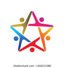 Success Star Logo Design Template Isolated